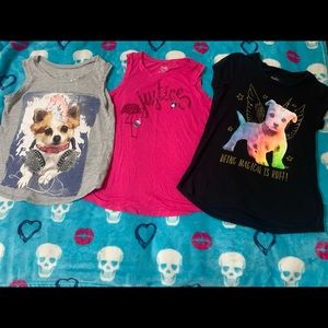 Justice T shirt Bundle. Size 8
